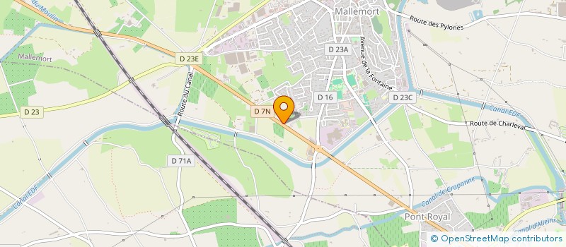 localisation de l'entreprise MONSIEUR BENOIT FRAINEUX  MALLEMORT