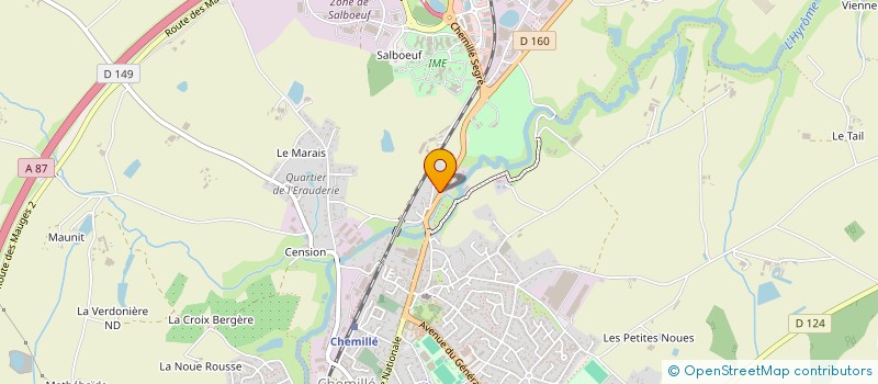 localisation de l'entreprise MONSIEUR BENOIT FRELET  CHEMILLE-EN-ANJOU