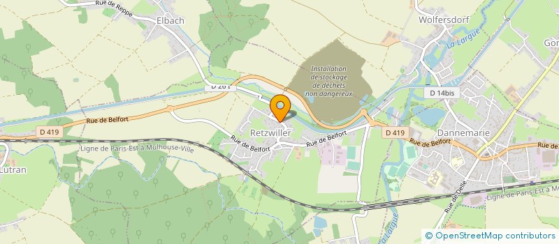 localisation de l'entreprise MONSIEUR BENOIT FREY  RETZWILLER