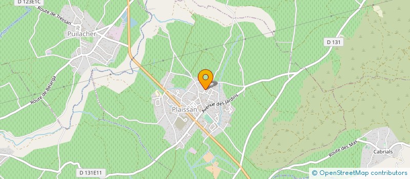 localisation de l'entreprise MONSIEUR BENOIT FULCRAND  PUILACHER