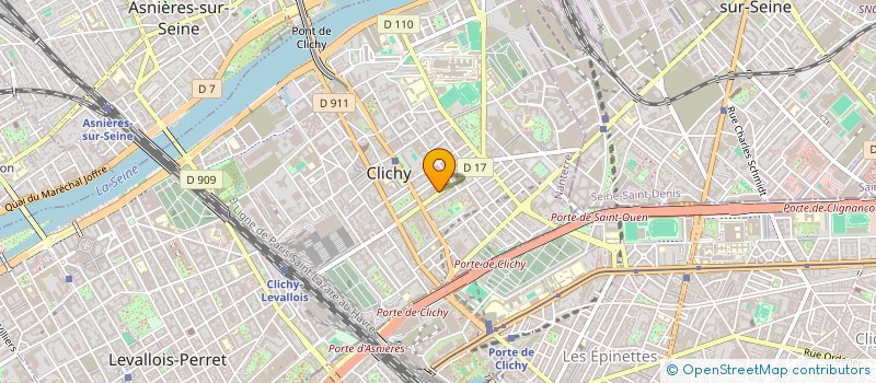 localisation de l'entreprise MONSIEUR BENOIT GADIOLLET à CLICHY