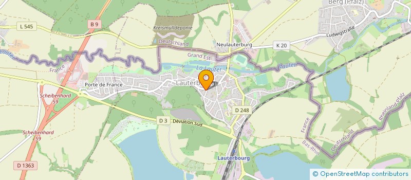 localisation de l'entreprise MONSIEUR BENOIT GAESTEL  LAUTERBOURG