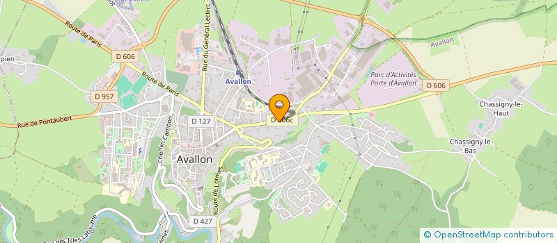 localisation de l'entreprise MONSIEUR BENOIT GAILLOTTE à AVALLON