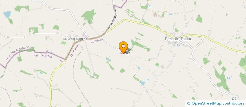 localisation de l'entreprise MONSIEUR BENOIT GALFRE  PERGAIN-TAILLAC