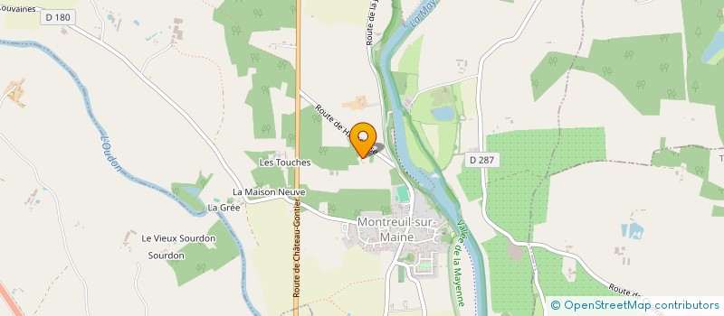 localisation de l'entreprise MONSIEUR BENOIT GALISSON  LE LION D'ANGERS