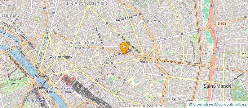 localisation de l'entreprise MONSIEUR BENOIT GALLIZIA  PARIS 12