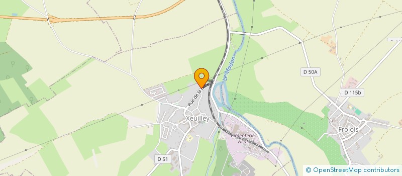 localisation de l'entreprise MONSIEUR BENOIT GALMICHE  XEUILLEY