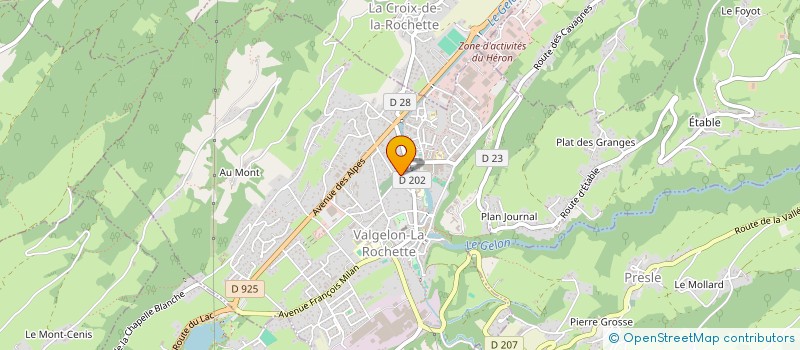 localisation de l'entreprise MONSIEUR BENOIT GANGLOFF à VALGELON-LA ROCHETTE