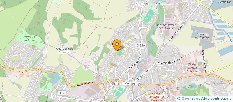 localisation de l'entreprise MONSIEUR BENOIT GANTY  PONT-DE-CHERUY