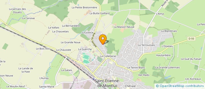 localisation de l'entreprise MONSIEUR BENOIT GARAUD  SAINT-ETIENNE-DE-MONTLUC