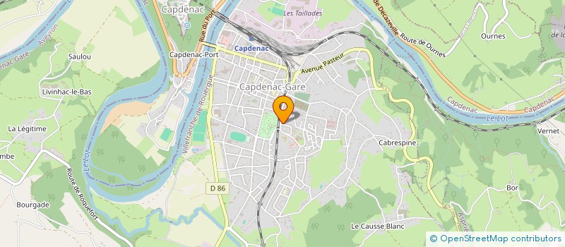 localisation de l'entreprise MONSIEUR BENOIT GARDELLE  CAPDENAC-GARE