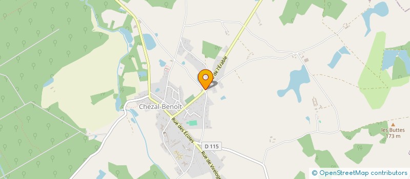 localisation de l'entreprise MONSIEUR BENOIT GAROT  CHEZAL-BENOIT
