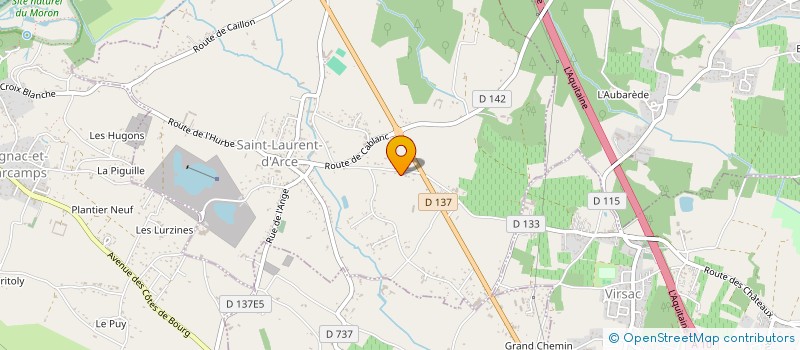 localisation de l'entreprise MONSIEUR BENOIT GAROT  SAINT-LAURENT-D'ARCE