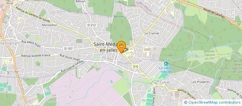 localisation de l'entreprise MONSIEUR BENOIT GARRAUD  SAINT-MEDARD-EN-JALLES