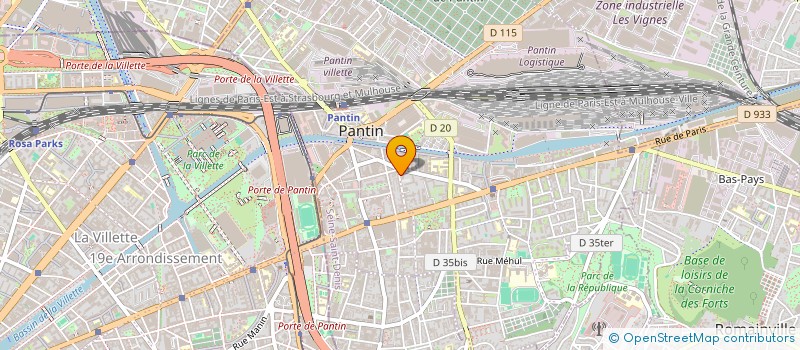 localisation de l'entreprise MONSIEUR BENOIT GARS  PANTIN