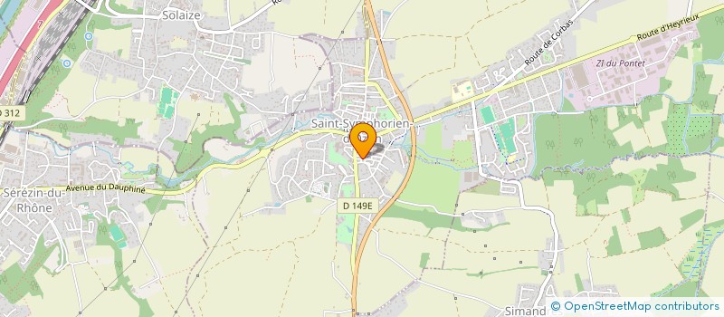 localisation de l'entreprise MONSIEUR BENOIT GASQUET à SAINT-SYMPHORIEN-D'OZON