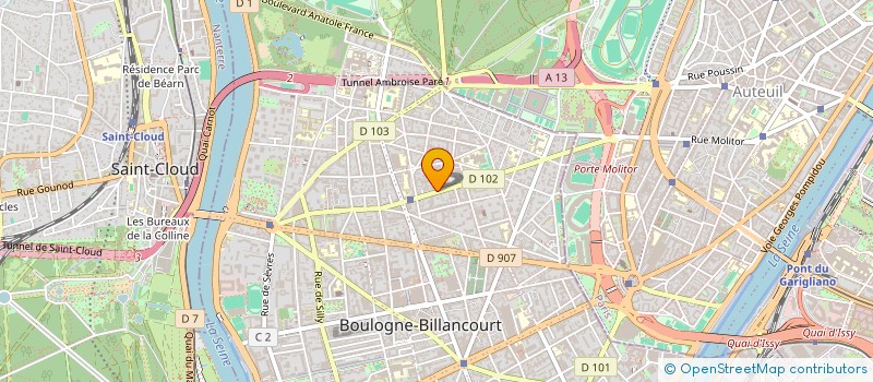 localisation de l'entreprise MONSIEUR BENOIT GASSIAT à BOULOGNE-BILLANCOURT