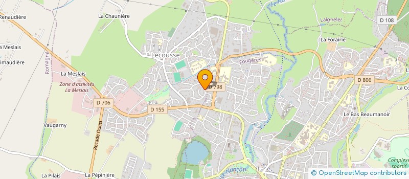 localisation de l'entreprise MONSIEUR BENOIT GAUDOT  LECOUSSE