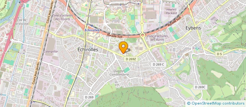 localisation de l'entreprise MONSIEUR BENOIT GAULIN  ECHIROLLES