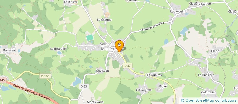 localisation de l'entreprise MONSIEUR BENOIT GAUMER à SAINT-SULPICE-LE-GUERETOIS