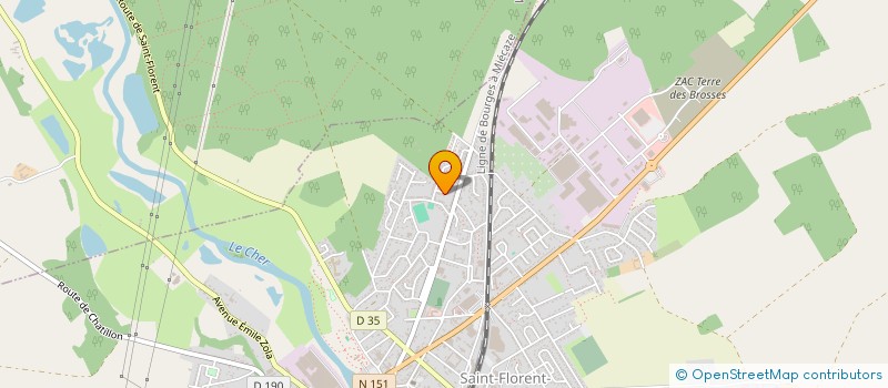 localisation de l'entreprise MONSIEUR BENOIT GAUTHIER  SAINT-FLORENT-SUR-CHER