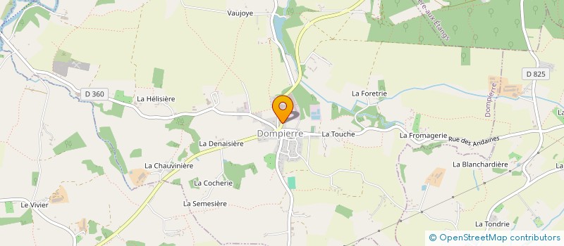 localisation de l'entreprise MONSIEUR BENOIT GENESLAY à DOMPIERRE