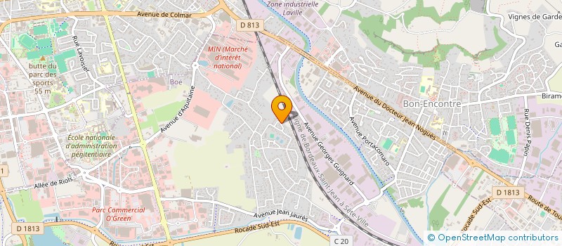 localisation de l'entreprise MONSIEUR BENOIT GENNARI  BOE