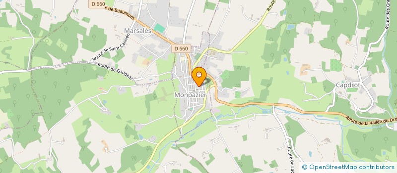 localisation de l'entreprise MONSIEUR BENOIT GEOFFRE  MONPAZIER