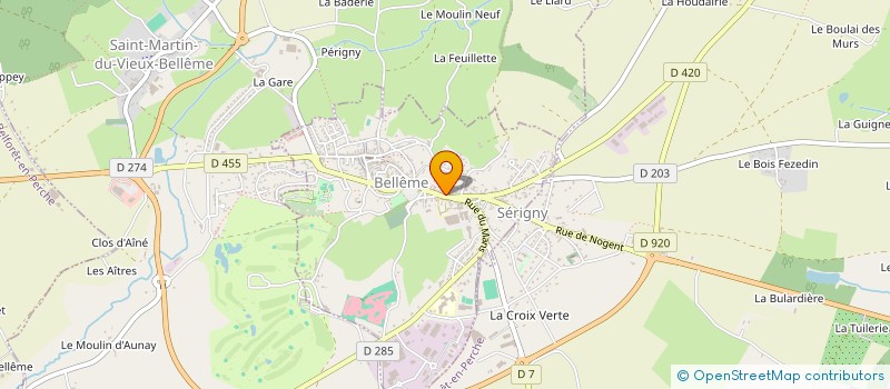localisation de l'entreprise MONSIEUR BENOIT GEORGET à BELLEME