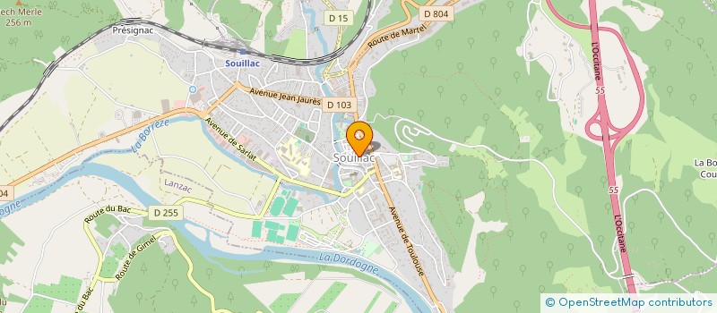 localisation de l'entreprise MONSIEUR BENOIT GERARD  SOUILLAC