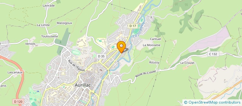 localisation de l'entreprise MONSIEUR BENOIT GHEWY à AURILLAC