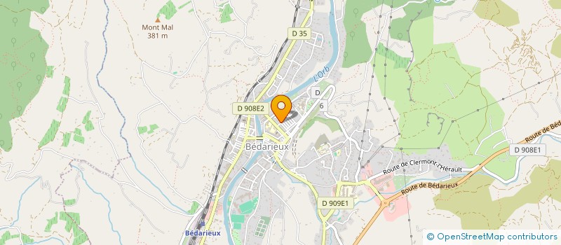 localisation de l'entreprise MONSIEUR BENOIT GIL  LAMALOU-LES-BAINS