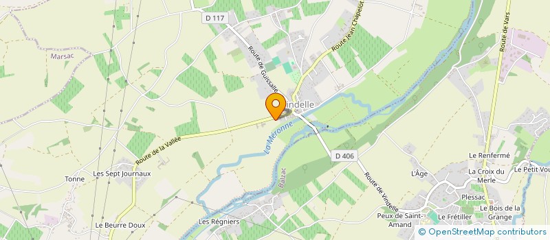 localisation de l'entreprise MONSIEUR BENOIT GINDRAUD  BALZAC