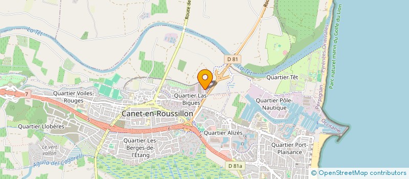 localisation de l'entreprise MONSIEUR BENOIT GINESTE  CANET-EN-ROUSSILLON