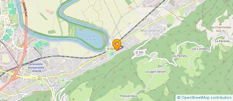 localisation de l'entreprise MONSIEUR BENOIT GIOVANGRANDI  GIERES