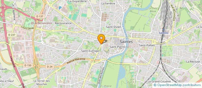 localisation de l'entreprise MONSIEUR BENOIT GIRAUD  SAINTES