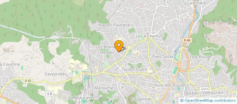 localisation de l'entreprise MONSIEUR BENOIT GIUJUZZA à TOULON
