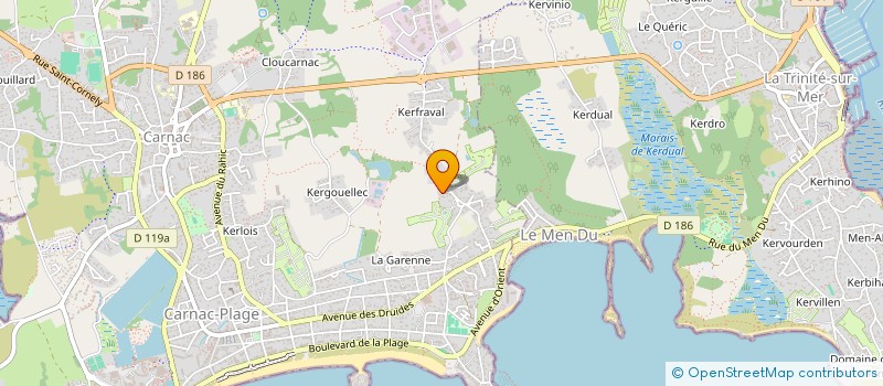 localisation de l'entreprise MONSIEUR BENOIT GODET  CARNAC