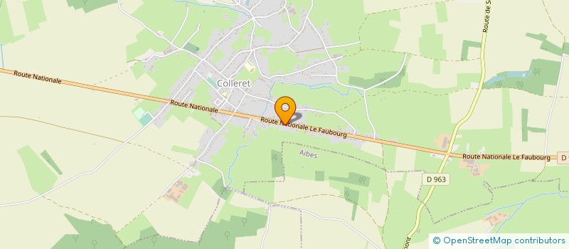 localisation de l'entreprise MONSIEUR BENOIT GODIN  COLLERET