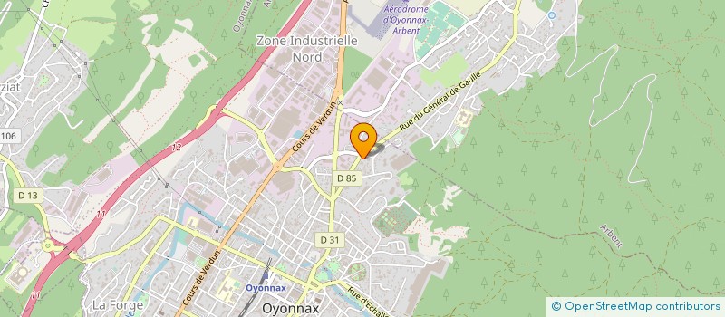 localisation de l'entreprise MONSIEUR BENOIT GOLLION à OYONNAX