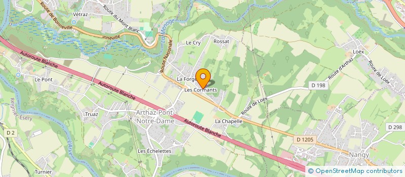 localisation de l'entreprise MONSIEUR BENOIT GONIN  ARTHAZ-PONT-NOTRE-DAME