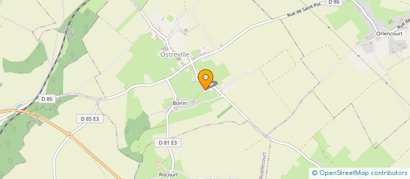 localisation de l'entreprise MONSIEUR BENOIT GOSSELIN  OSTREVILLE