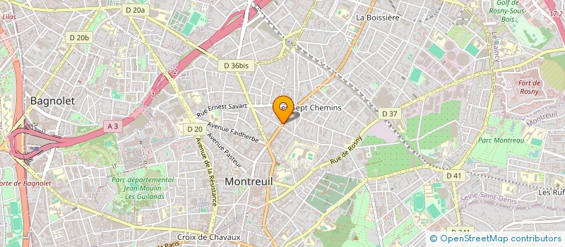 localisation de l'entreprise MONSIEUR BENOIT GOUGEON à MONTREUIL