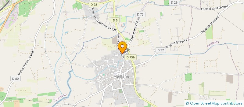 localisation de l'entreprise MONSIEUR BENOIT GOULARD  MAILLANE