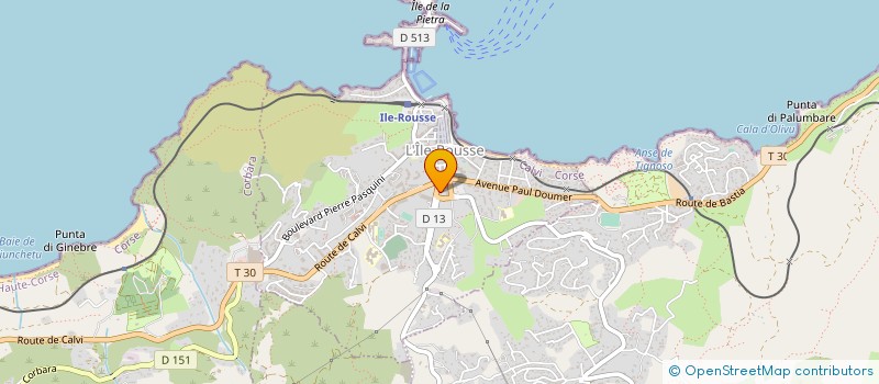 localisation de l'entreprise MONSIEUR BENOIT GOUTORBE à L'ILE-ROUSSE