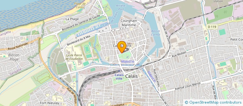 localisation de l'entreprise MONSIEUR BENOIT GRANCIER  CALAIS