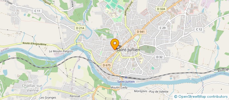 localisation de l'entreprise MONSIEUR BENOIT GRANDVEAU à SAINT JUNIEN