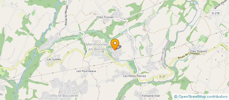 localisation de l'entreprise MONSIEUR BENOIT GRANGE  MENTHONNEX-EN-BORNES