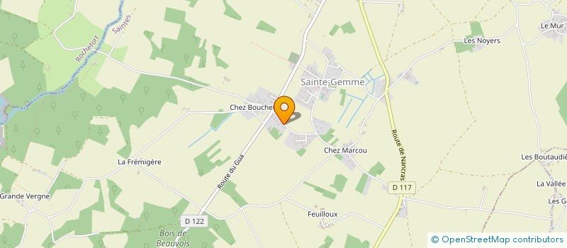 localisation de l'entreprise MONSIEUR BENOIT GRANVILLIERS  SAINTE-GEMME