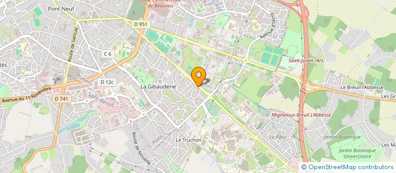 localisation de l'entreprise MONSIEUR BENOIT GREHAIGNE  POITIERS